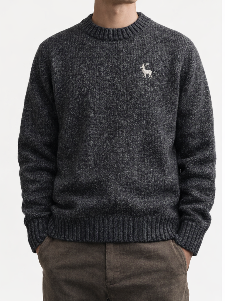Signature Knit — worn front view (torso only)